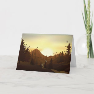 Nature Background Invitation
