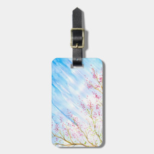 Nature background luggage tag
