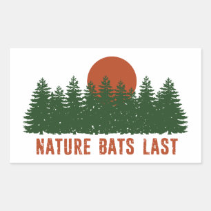 Nature Bats Last Trees Rectangular Sticker