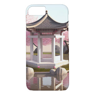 Nature Beauty Sakura Cherry Blossom Garden View Case-Mate iPhone Case