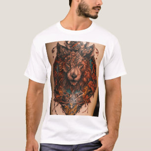 Nature Beauty wildlife Tribal Design" T-Shirt