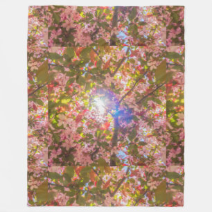 Nature blooms flowers light bloom sun Fleece Blanket