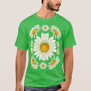 Nature Botanical Gardener Floral Daisy Flower T-Shirt