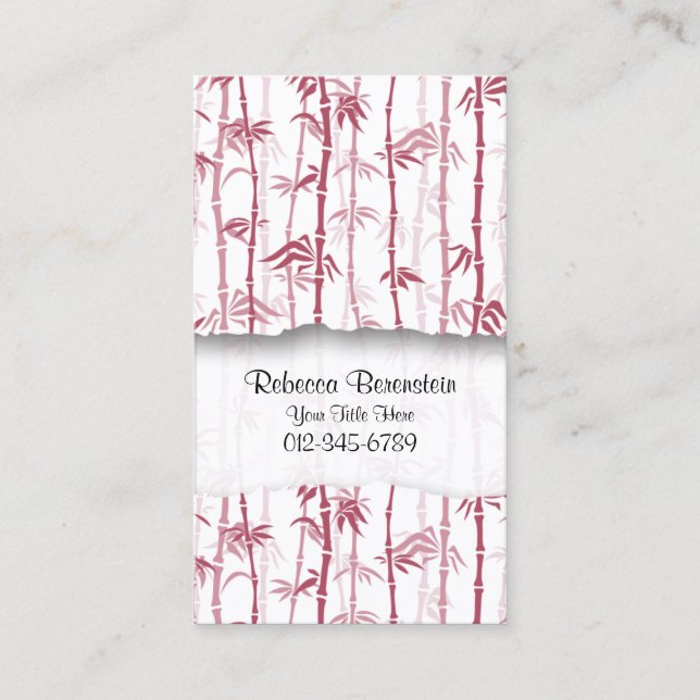 Nature Business Card Bamboo Shoots (Front)