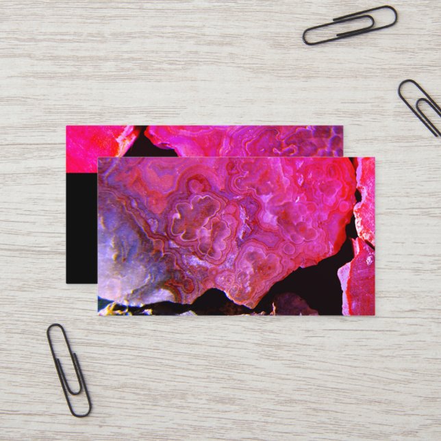 nature business card template rock pattern (Front/Back In Situ)