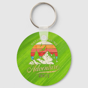 Nature Calling   Mountain Adventure Awaits  Key Ring