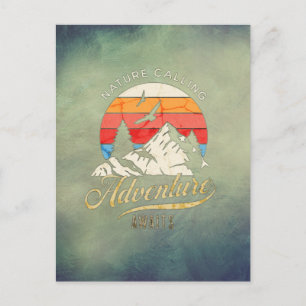 Nature Calling   Mountain Adventure Awaits  Postcard
