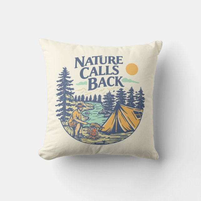 Nature Calls Back Cushion (Front)