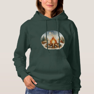 Nature Campfire Forest Hoodie