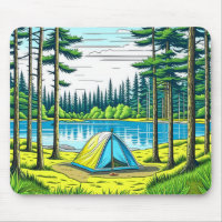 Nature Camping Themed Tent in the Woods