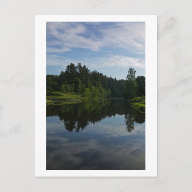 Nature Canal River Forest Belarus Postcard (Front)