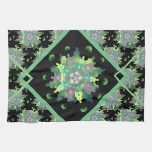 Nature Child Mandala Pattern Tea Towel