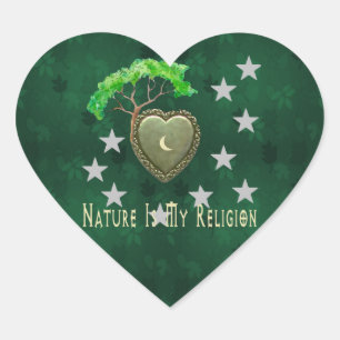 Nature Church Heart Sticker