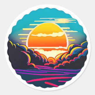 Nature classic round sticker
