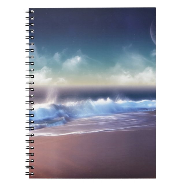 Nature Coast Surfs Up Spiral Notebook (Front)