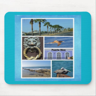 Nature collage of San Juan, Puerto Rico Mouse Pad