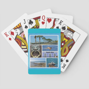 Nature collage of San Juan, Puerto Rico Playing Cards