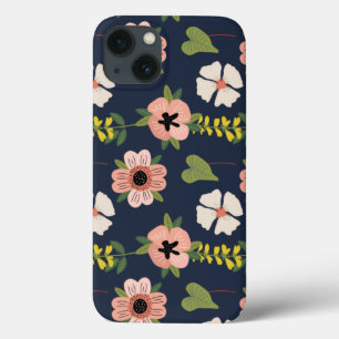 Nature Colorful Flowers Cute Watercolor iPhone 13 Case