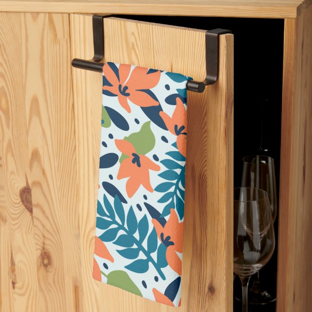 Nature Colourful Flowers Cute   Tea Towel (Thirds Fold)