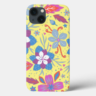 Nature Colourful Flowers Vintage iPhone 13 Case