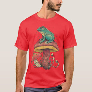 Nature Cottagecore Mushroom Cute Frog Goblincore A T-Shirt