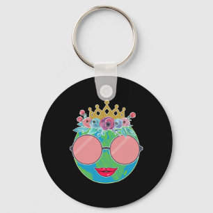 Nature Crown Flower Women Girls Kids Earth Day Key Ring
