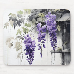 Nature Delicate Purple Flowers Mouse Pad