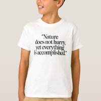 "Nature Does Not Hurry" - Inspiring Zen Quote