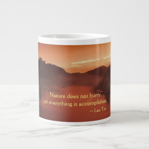 Nature does not hurry Jumbo Mug