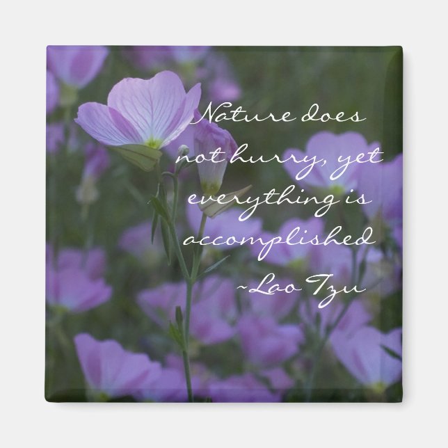 nature does not hurry magnet (Front)