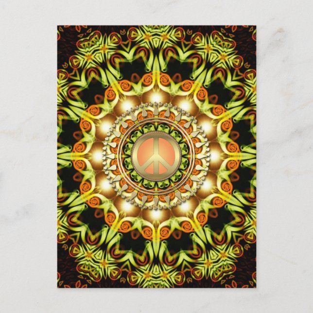 Nature Energy Peace Symbol Postcard (Front)