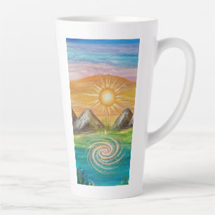 Nature energy vortex latte mug