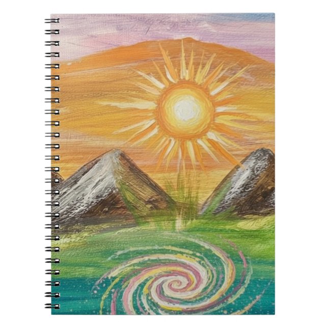 Nature energy vortex  notebook (Front)