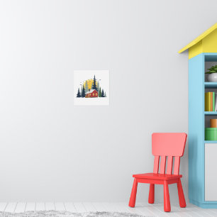 Nature Escape Cabin in the Woods Poster