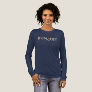 Nature Exploration (Dark mode) Women Long Sleeve Tri-Blend Shirt