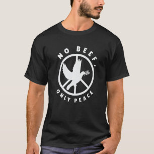 Nature Fan Peace Sign Dove Nature Positivity Bird  T-Shirt