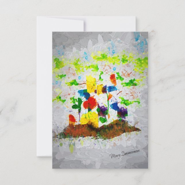 "Nature Fantasy Trees" Post Card (Front)