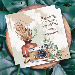 Nature Floral Camera Card