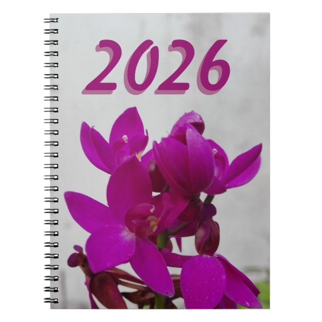 NATURE FLOWER ART FOR GIFT 2026 NOTEBOOK (Front)