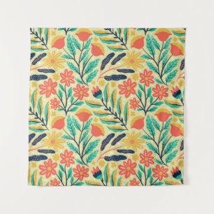 Nature Foliage: Floral Seamless Pattern. Tapestry