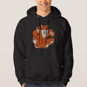 Nature Forest Foxes Wildlife Animal Family Fox Hoodie