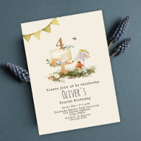 Nature Forest Mushrooms Insects Cake Birthday