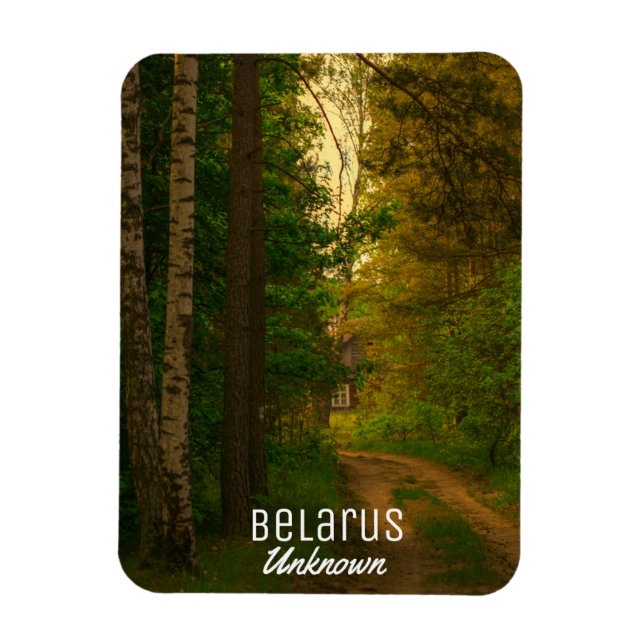 Nature Forest Rural Hut Village Belarus Unknown Magnet (Vertical)