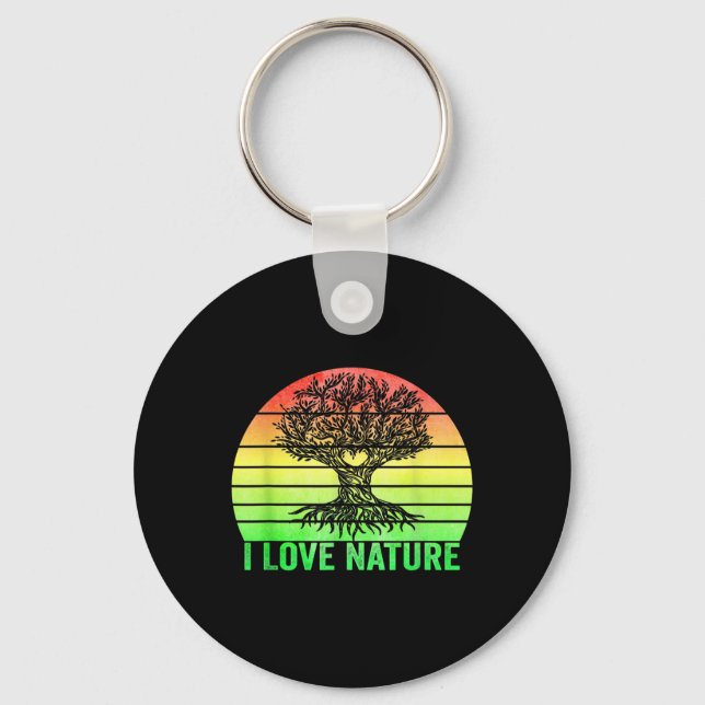 Nature Forest Tree Nature Conservation Climate Pro Key Ring (Front)