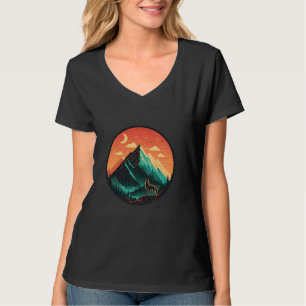 Nature Forest Women Hiking Men Mountains Kids Land T-Shirt
