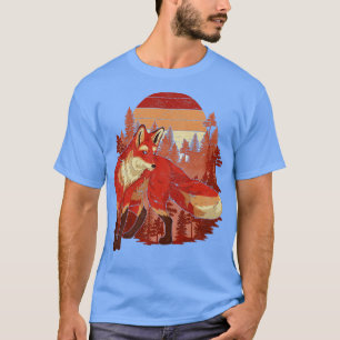 Nature Fox Lover Retro Forest Animal Fox T-Shirt