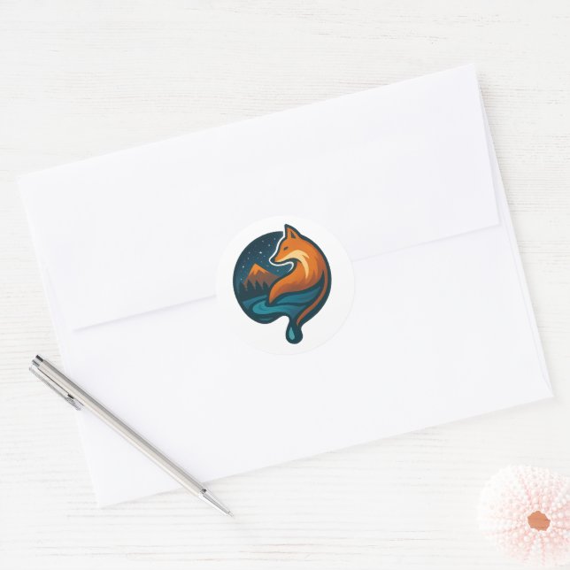 Nature Fox Sticker (Envelope)