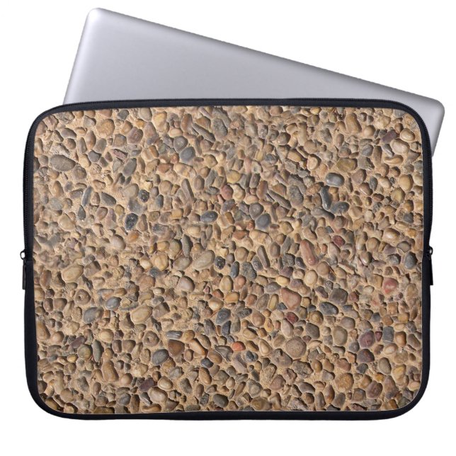 Nature Geology Pebble Stones Photo Laptop Sleeve (Front)