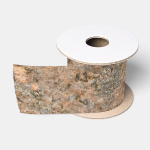 Nature Geology Photo Rock Texture Satin Ribbon
