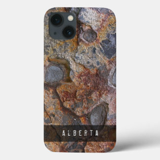 Nature Geology Unique Rock Texture Custom Name iPhone 13 Case